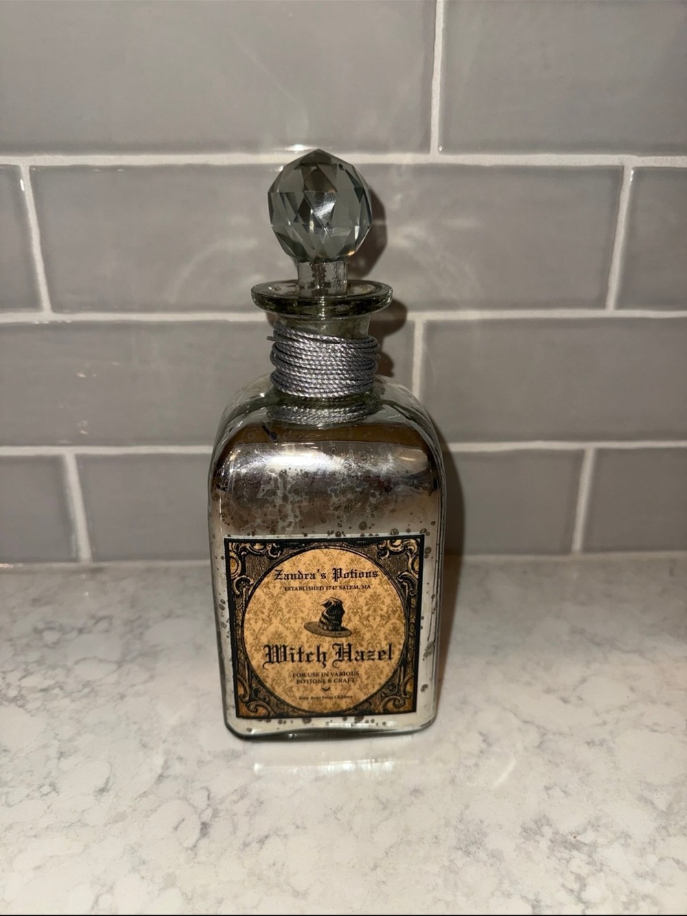 Zandra's Potions Witch Hazel Glass Bottle
